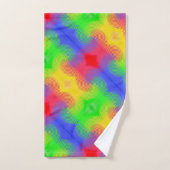 Regenboogscheuren Abstract ontwerphanddoeken Bad Handdoek (Handdoek)