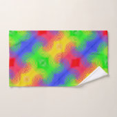 Regenboogscheuren Abstract ontwerphanddoeken Bad Handdoek (Handdoek)