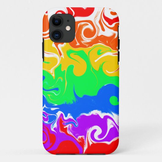 Regenboogscheuren Abstracte vlottende kunst Case-Mate iPhone Case (Achterkant)