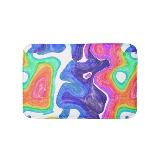 Regenboogscheuren Badmat (Voorkant)