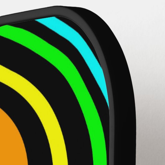 Regenboogscheuren Pickleball Paddle (Links Detail)