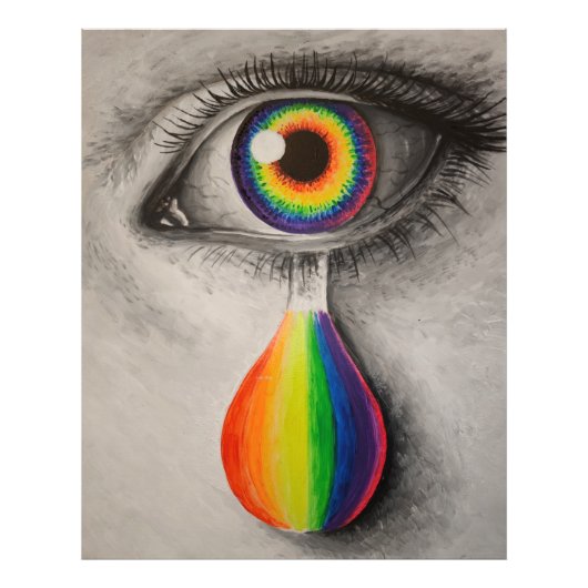 Regenboogscheuren poster puzzel (Voorkant)