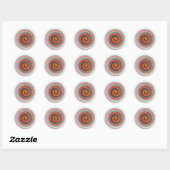 Regenboogscheuren Ronde Sticker (Vel)