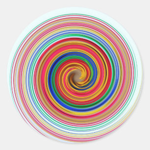 Regenboogscheuren Ronde Sticker