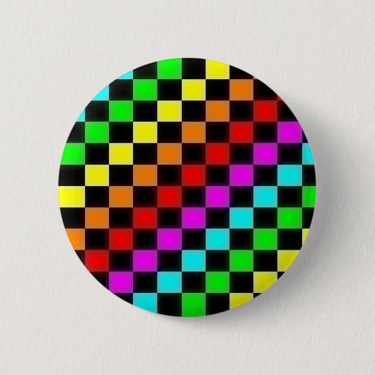 regenboogscheurtjes ronde button 5,7 cm (Voorkant)