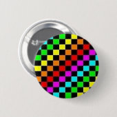 regenboogscheurtjes ronde button 5,7 cm (Voorkant /achterkant)