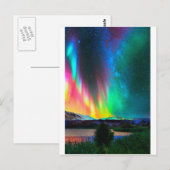 regenboogschieten Aurora Borealis kunst2 Briefkaart (Voorkant / Achterkant)