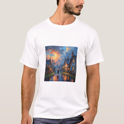 Regenboogschilderij T-shirt (Voorkant)