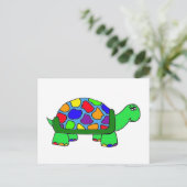 Regenboogschildpad Briefkaart (Staand voorkant)