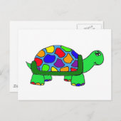 Regenboogschildpad Briefkaart (Voorkant / Achterkant)