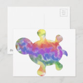Regenboogschildpad Briefkaart (Voorkant / Achterkant)