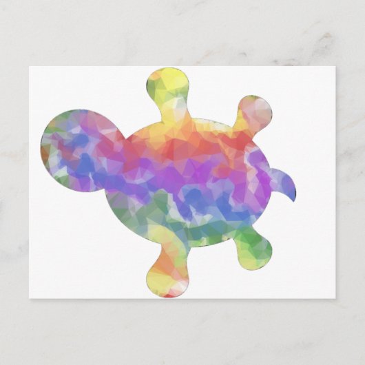 Regenboogschildpad Briefkaart (Voorkant)