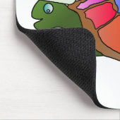 Regenboogschildpad met Santa Hat Muismat (Hoek)