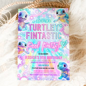 Regenboogschildpad onder het Zee Zwembad Verjaarda Kaart