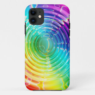 Regenboogschokgolf iPhone 11 Hoesje