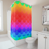 regenboogschubben ombre douchegordijn (In situ)