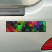 Regenboogschuim Bumpersticker (Op auto)
