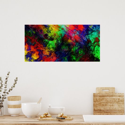 Regenboogschuim Poster (Keuken)