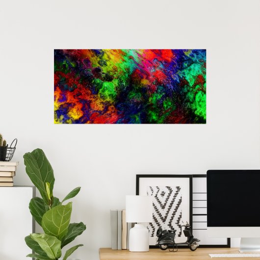 Regenboogschuim Poster (Thuiskantoor)