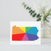 regenboogserie pennsylvania briefkaart (Staand voorkant)