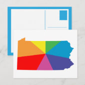 regenboogserie pennsylvania briefkaart (Voorkant / Achterkant)