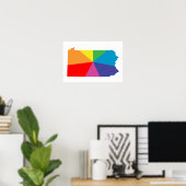 regenboogserie pennsylvania poster (Thuiskantoor)