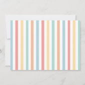 Regenboogsimpele kleurrijke moderne typografie kaart (Achterkant)