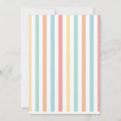 Regenboogsimpele kleurrijke moderne typografie kaart (Achterkant)