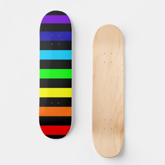 Regenboogskateboard Persoonlijk Skateboard (Voorkant)