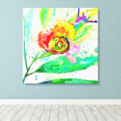 Regenboogslak Canvasprint Canvas Afdruk (Insitu (Houten vloer))