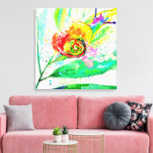 Regenboogslak Canvasprint Canvas Afdruk (Insitu (Woonkamer))