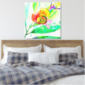 Regenboogslak Canvasprint Canvas Afdruk (Insitu (Slaapkamer))