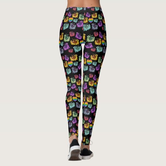 Regenboogslakken Leggings (Achterkant)