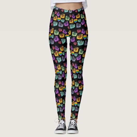 Regenboogslakken Leggings (Voorkant)