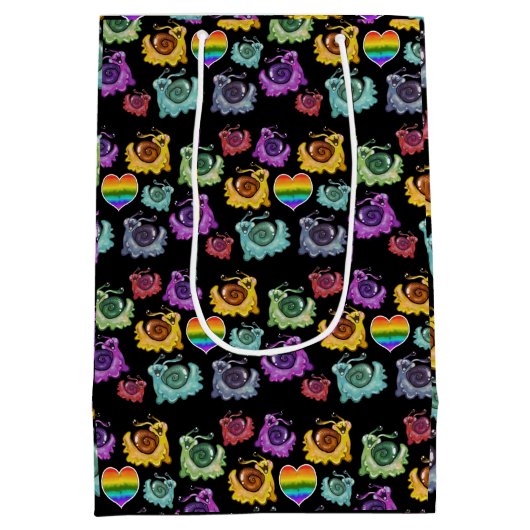 Regenboogslakken Medium Cadeauzakje (Achterkant)