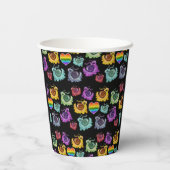 Regenboogslakken Papieren Bekers (Achterkant)