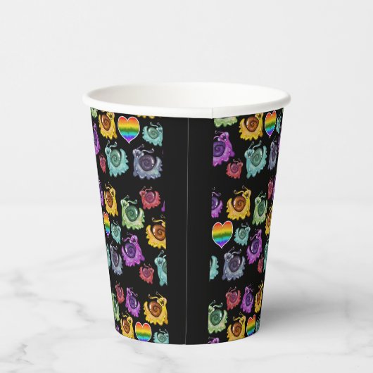 Regenboogslakken Papieren Bekers (Rechts)