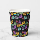 Regenboogslakken Papieren Bekers (Voorkant)