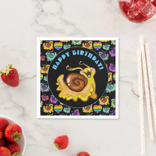 Regenboogslakken Servet (Insitu)