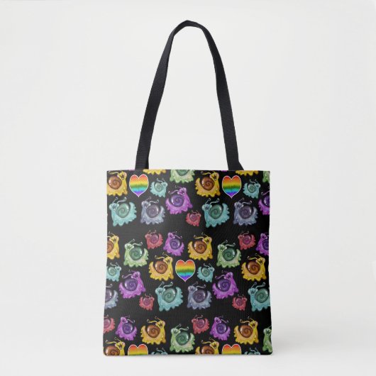 Regenboogslakken Tote Bag (Voorkant)