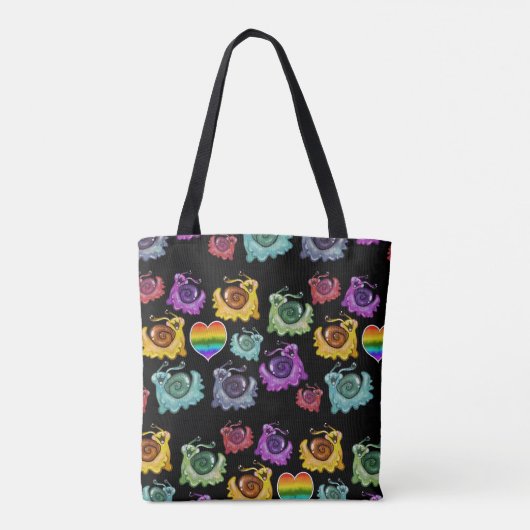 Regenboogslakken Tote Bag (Achterkant)