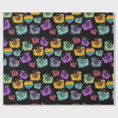 Regenboogslakken Verpakkingspapier Cadeaupapier (Vlak)