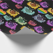 Regenboogslakken Verpakkingspapier Cadeaupapier (Hoek)