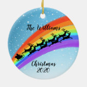 regenboogslang keramisch ornament (Achterkant)