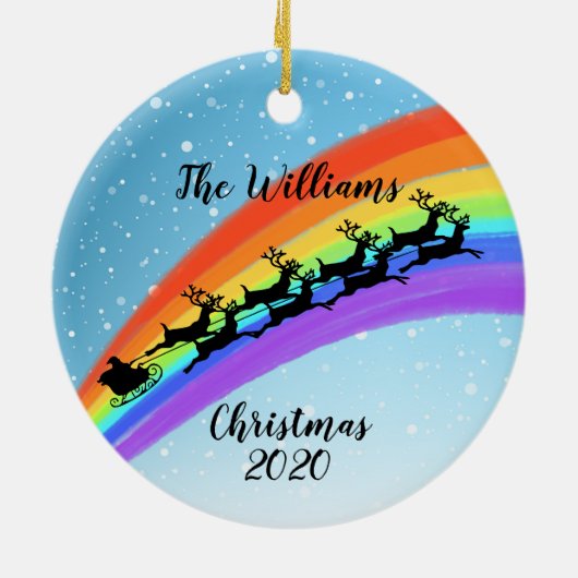 regenboogslang keramisch ornament (Achterkant)