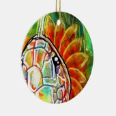 Regenboogslang keramisch ornament (Rechts)