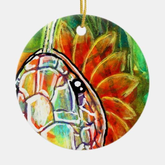 Regenboogslang keramisch ornament (Voorkant)