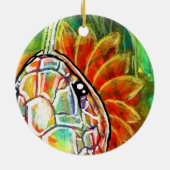 Regenboogslang keramisch ornament (Achterkant)