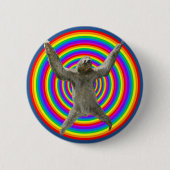 Regenboogsleuf Ronde Button 5,7 Cm (Voorkant)