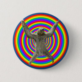 Regenboogsleuf Ronde Button 5,7 Cm